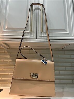 kate spade Blush Beige Structured Shoulder Bag. New with store tag!! Never worn